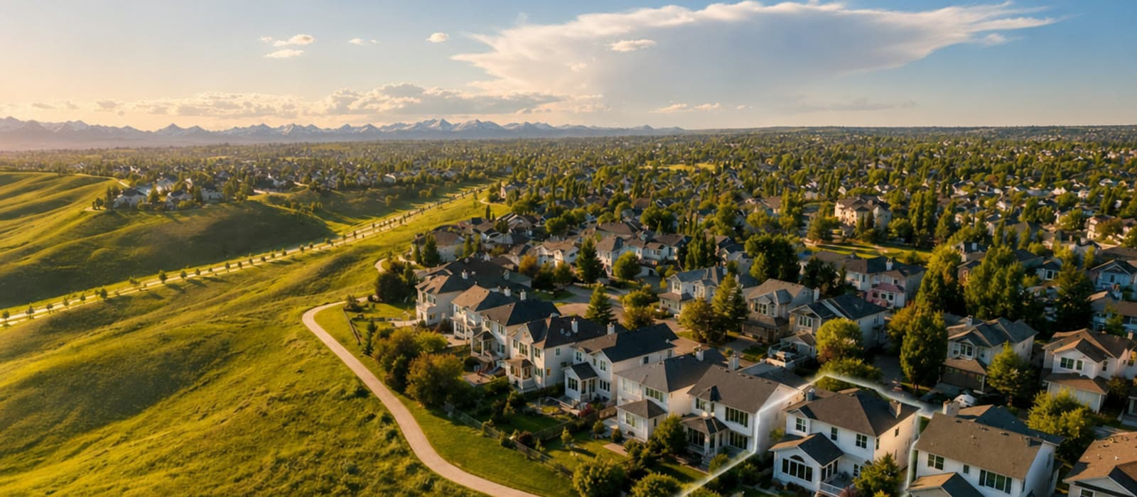 West-facing Rocky Mountain views from Tuscany